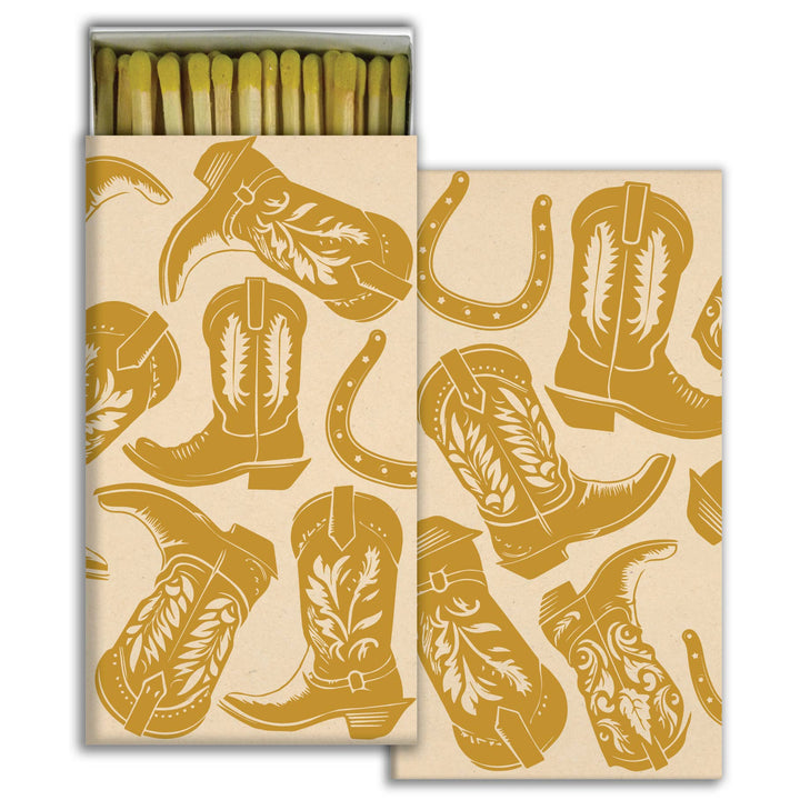 Matches | Gold Cowboy Boots