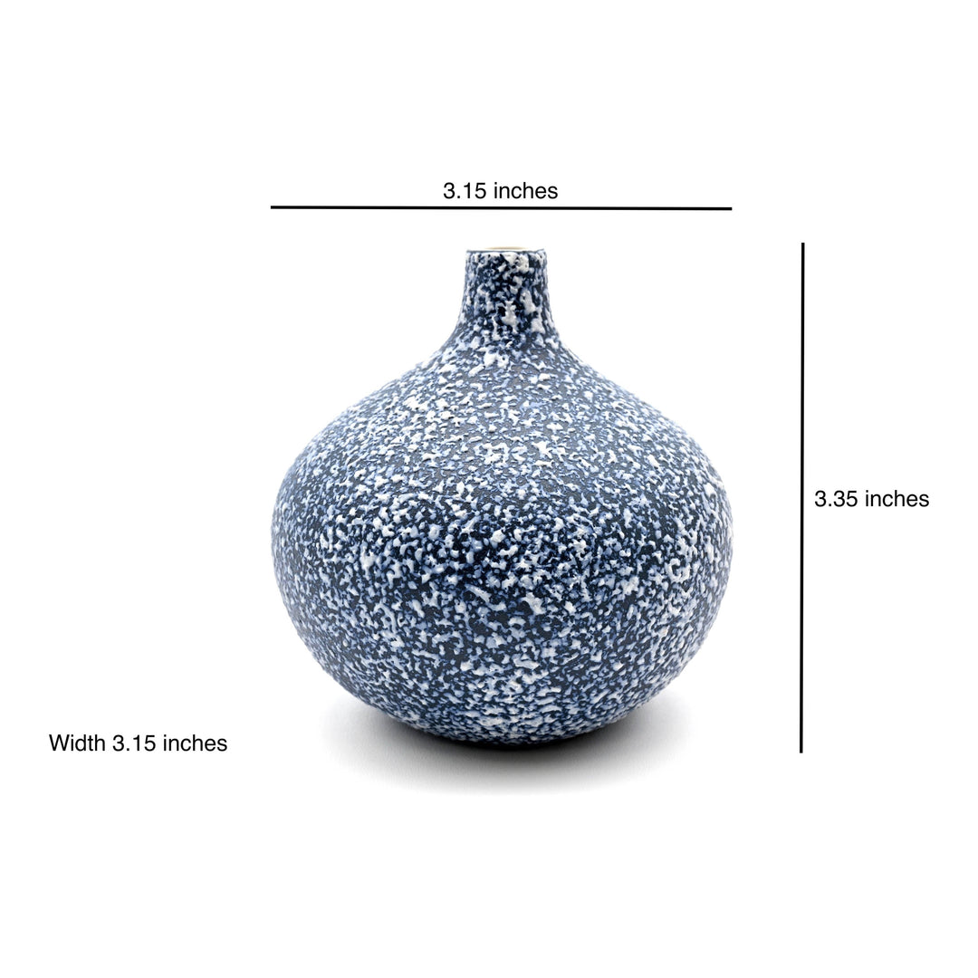 Bud Vase Small | Indigo + White