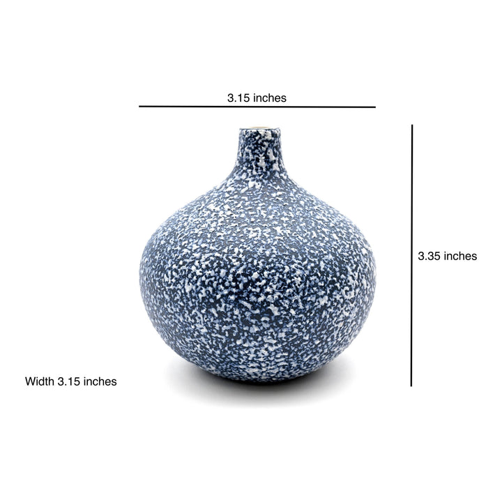Bud Vase Small | Indigo + White