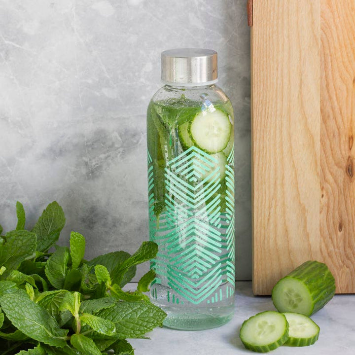 Water Bottle Glass | Mint