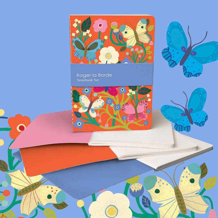 Mini Notebook Trio | Butterfly Garden