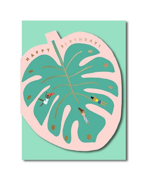 Birthday Card "Monstera Leaf"