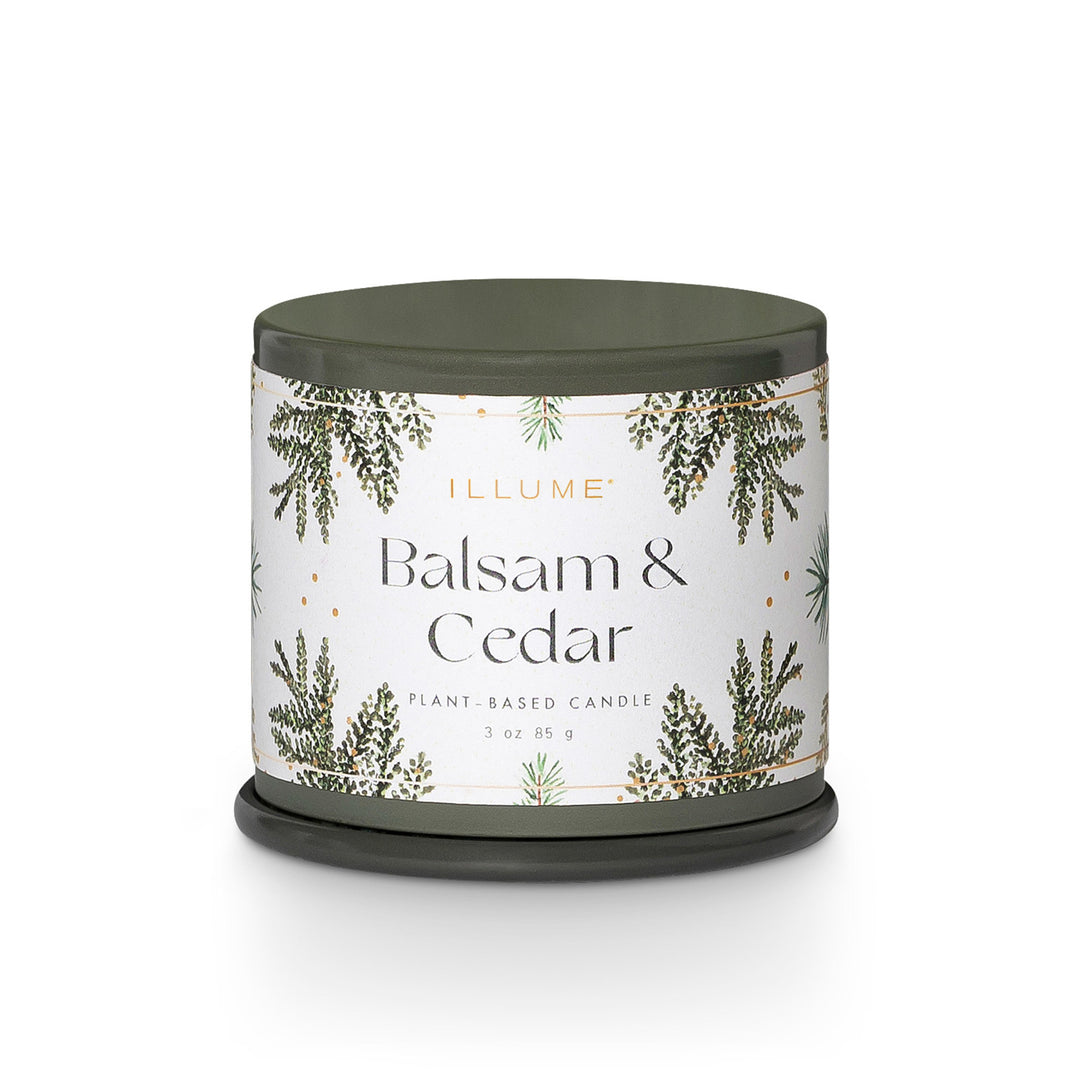 Illume Vanity Candle Tin | Demi Balsam + Cedar
