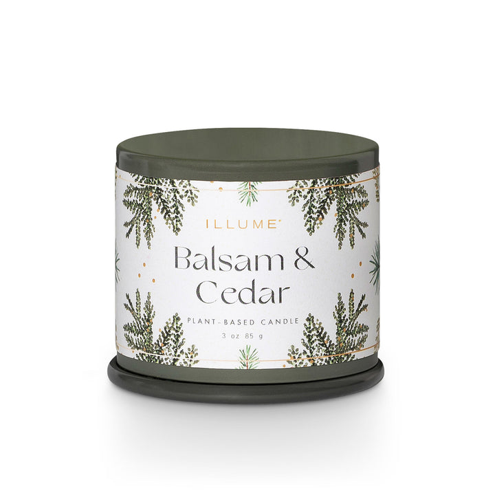 Illume Vanity Candle Tin | Demi Balsam + Cedar