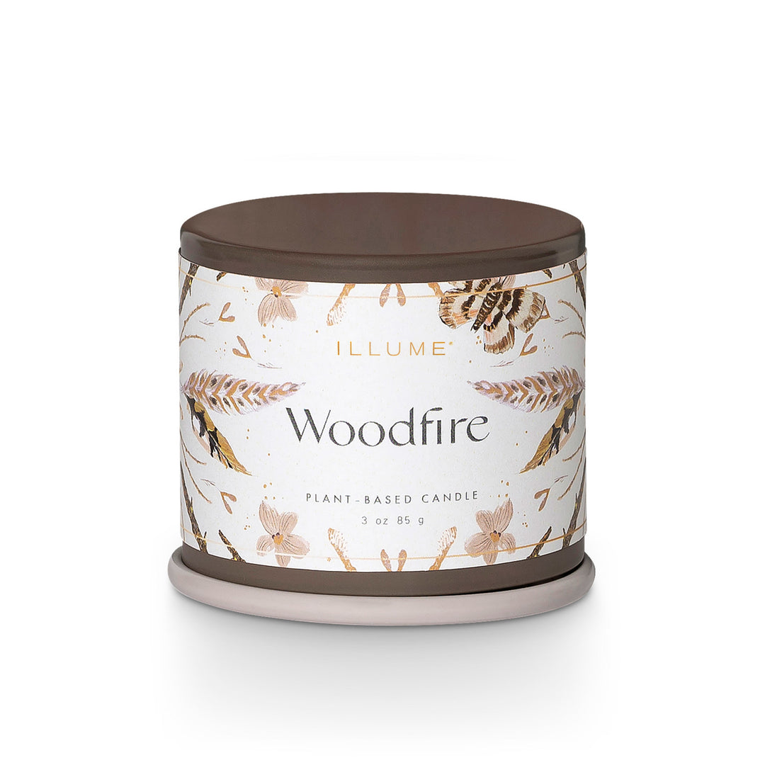 Illume Vanity Candle Tin | Demi Woodfire