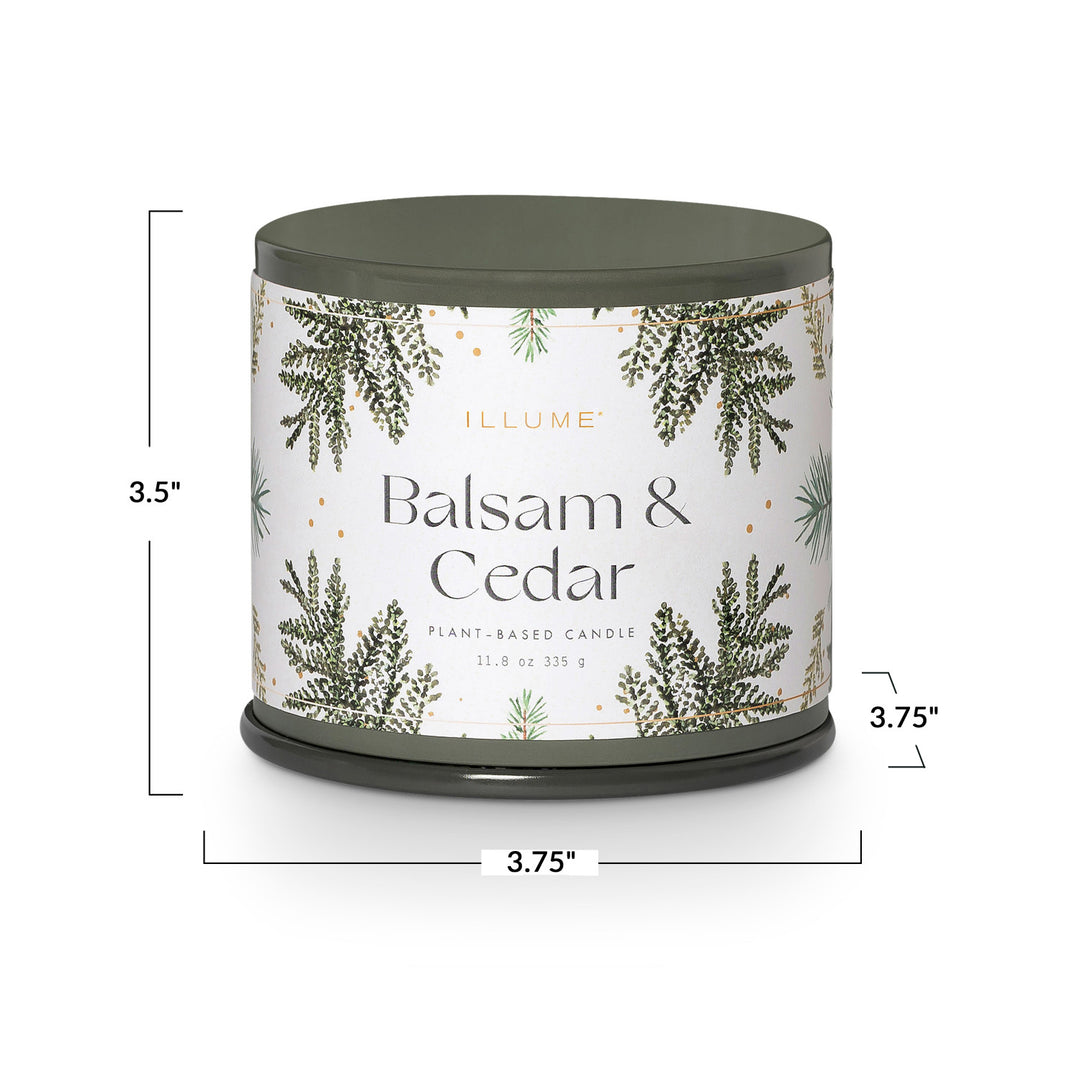Illume Vanity Candle Tin | Balsam + Cedar