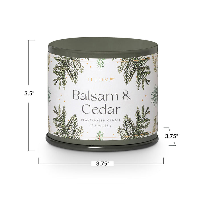 Illume Vanity Candle Tin | Balsam + Cedar