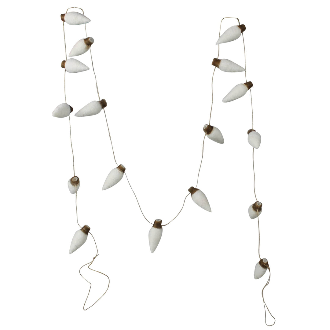 Felt String of Lights | White