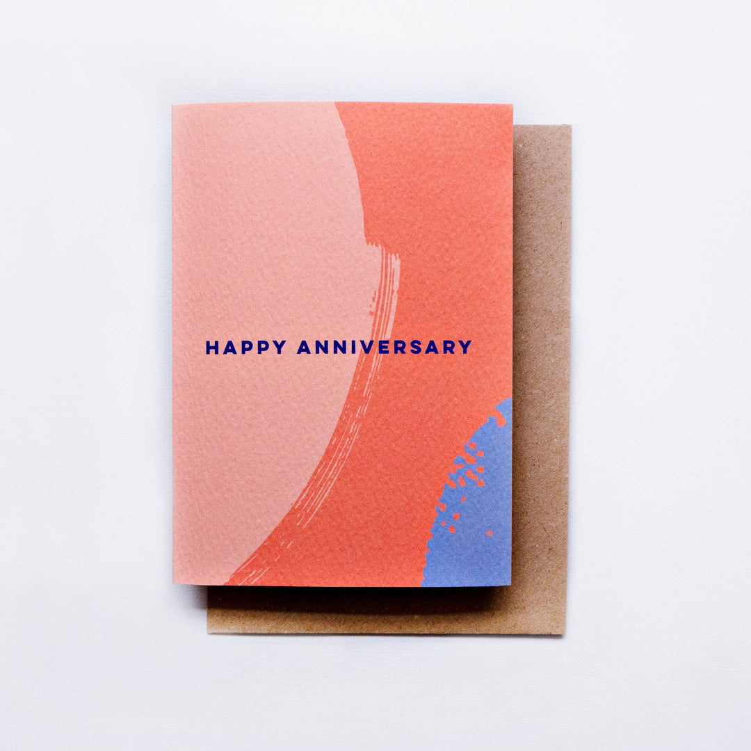 Anniversary Card "Brush Strokes"
