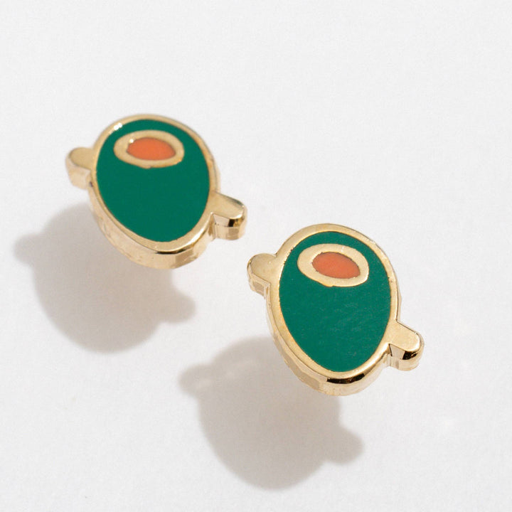 Earrings | Martini Olive Studs