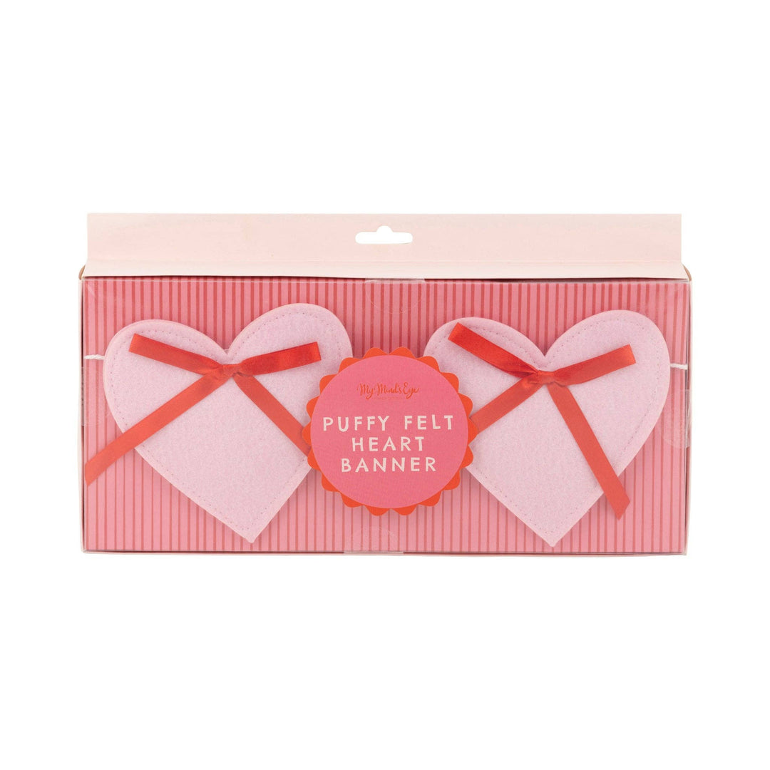Garland | Pink Felt Heart Banner