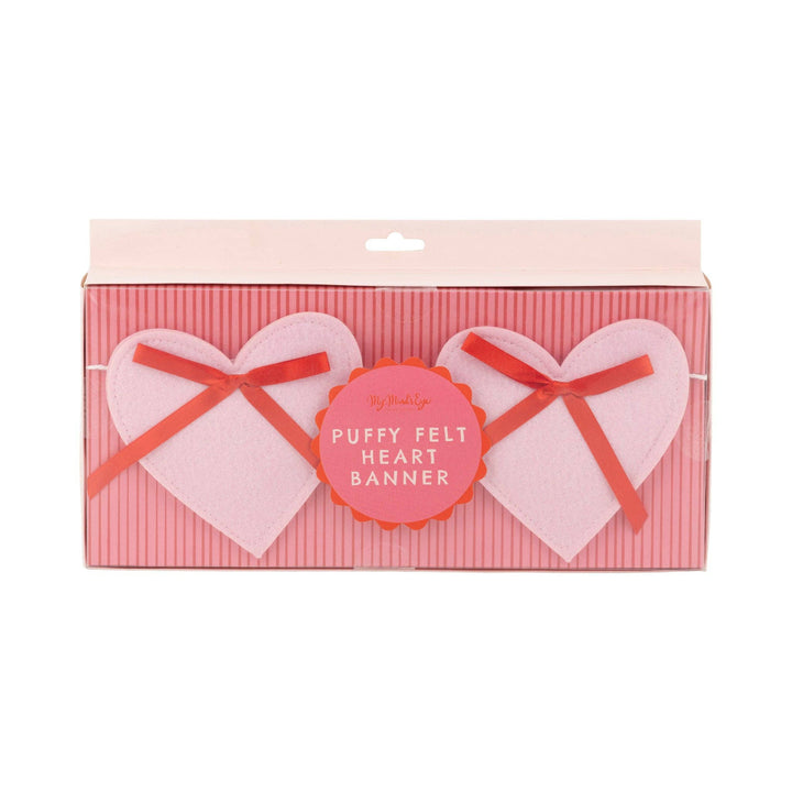 Garland | Pink Felt Heart Banner