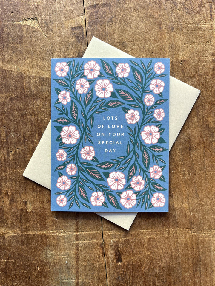 Celebration Card "Special Day Pink Flowers"