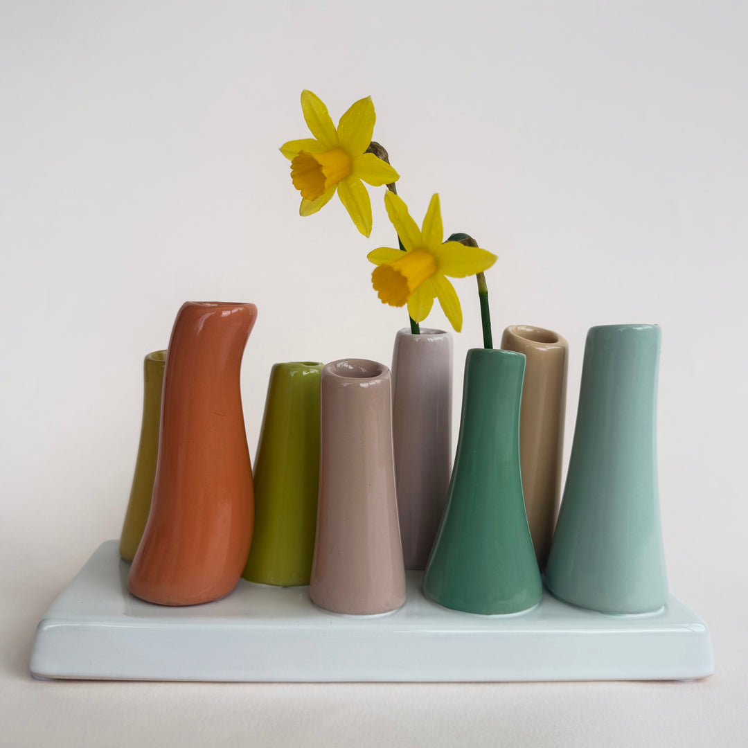 Multi Bloom Pooley Bud Vases