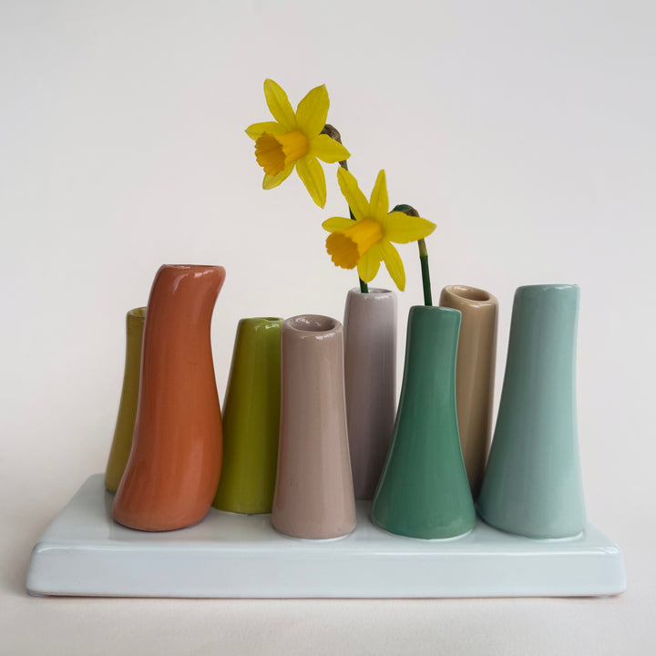 Multi Bloom Pooley Bud Vases