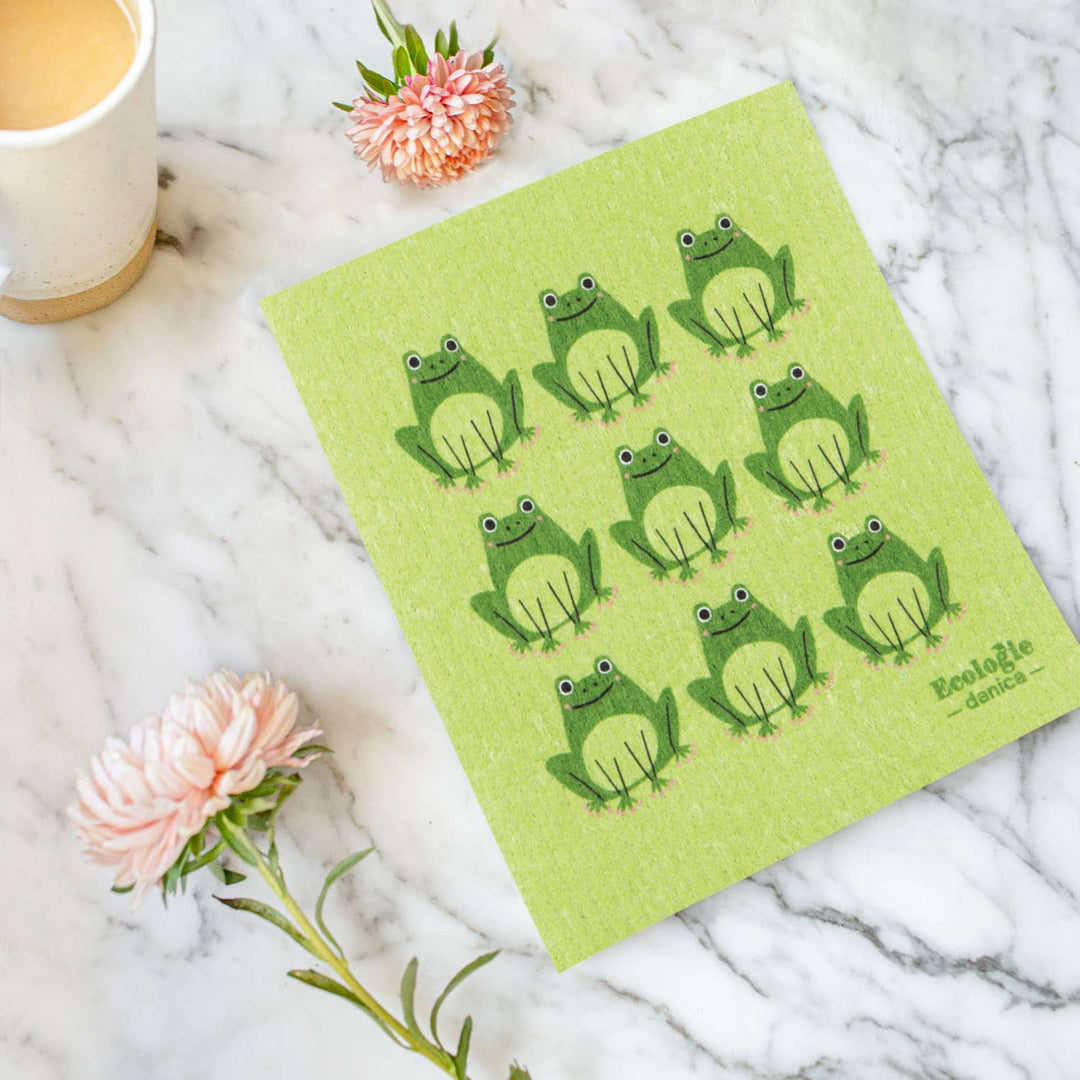 Swedish Dishcloth | Frogs