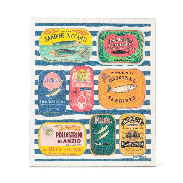 Swedish Dishcloth | Sardine Tins