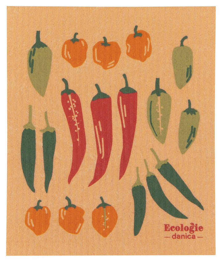 Swedish Dishcloth | Chili Peppers