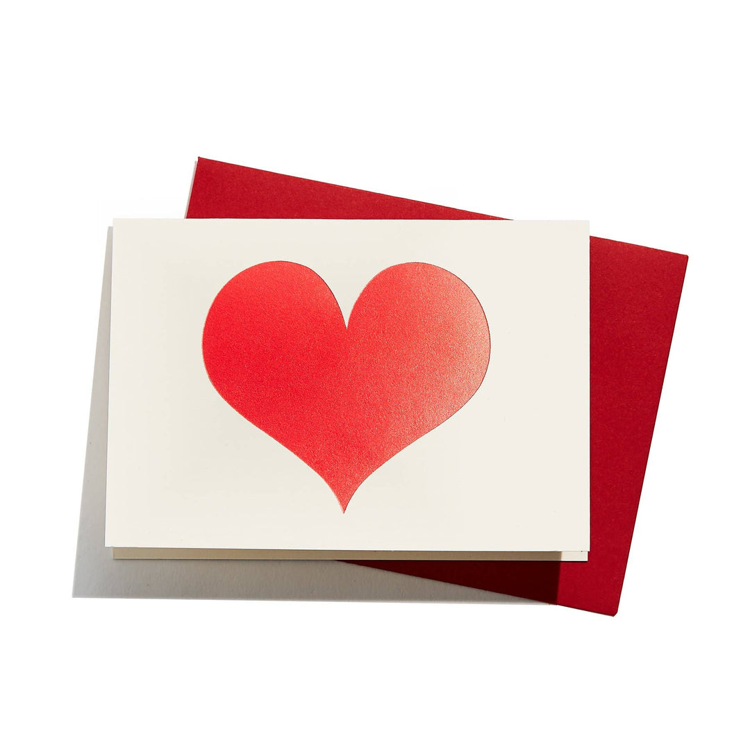 Red Heart Note Card Mini Card | Red Heart – Dana Herbert Accessories
