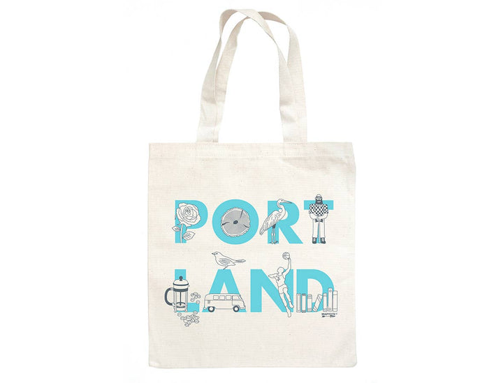 Grocery Tote Portland Blue