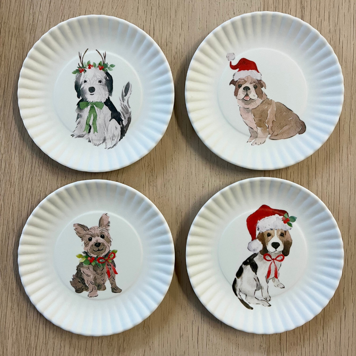 Melamine "Paper" Coasters | Santa Paws