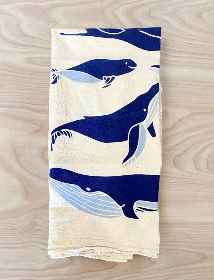 Tea Towel | Whales