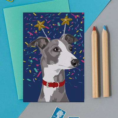Blank Card "Nelson the Whippet"
