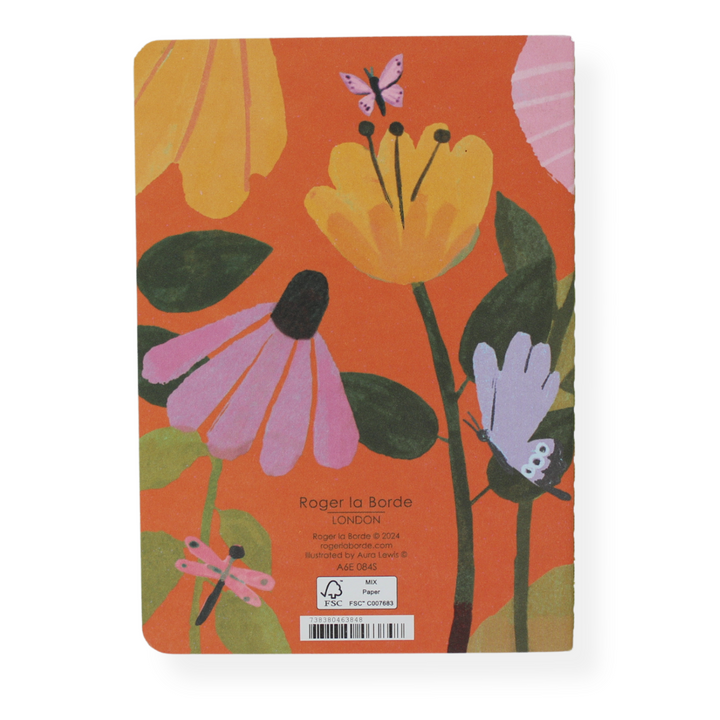 Mini Notebook | Hummingbird on Orange