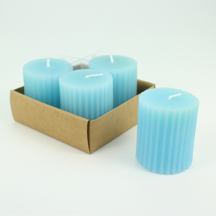 Ribbed Votive Candle Boxed Set