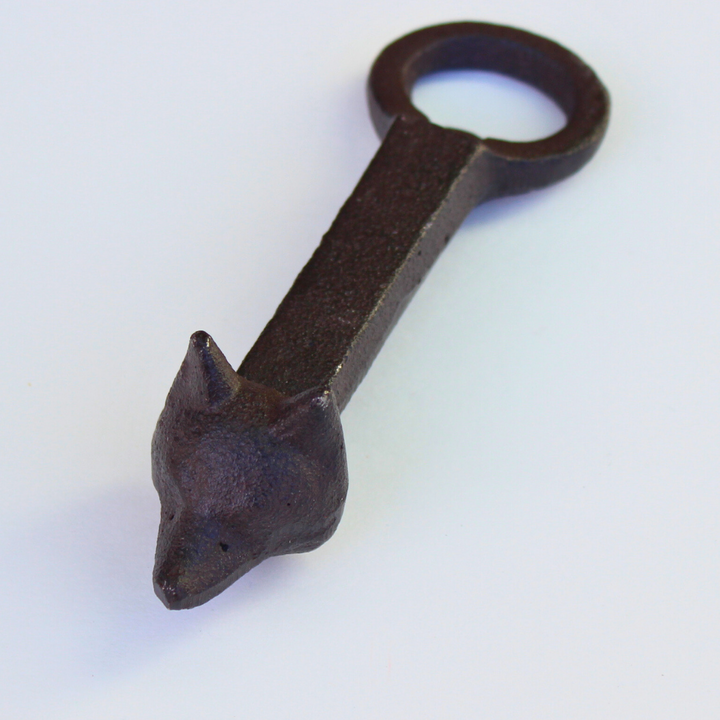 Cast Iron Bottle Opener | Wolf