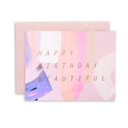 Birthday Card "Hand Painted Beautiful"
