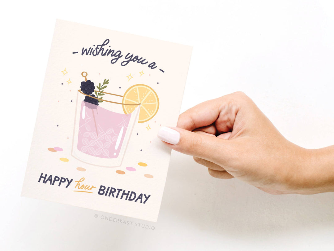 Birthday Card "Happy Hour"