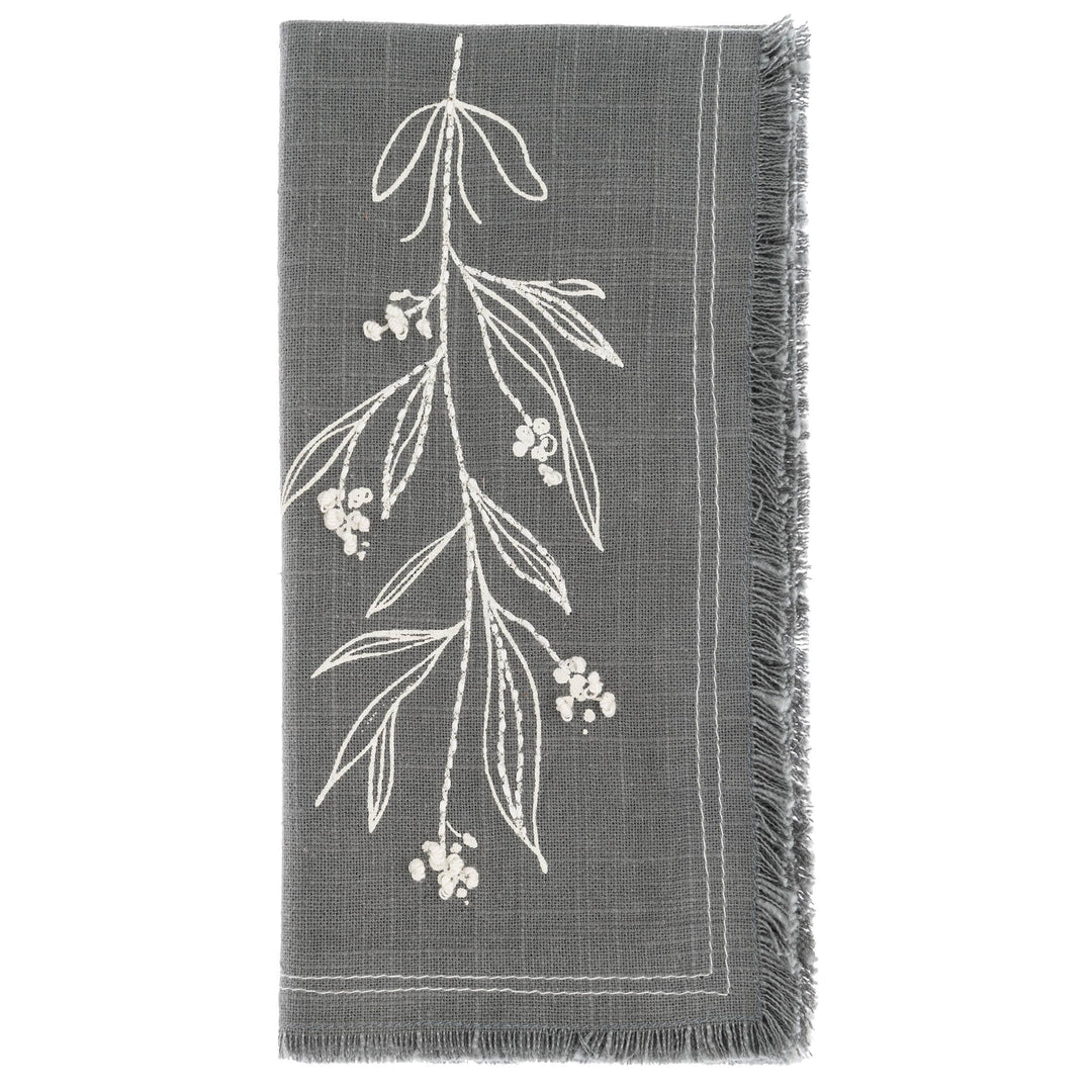 Embroidered Cotton Dinner Napkins