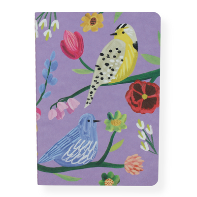 Mini Notebook | Birds on Lavender