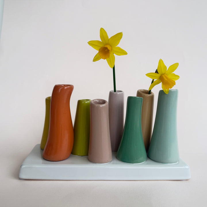 Multi Bloom Pooley Bud Vases