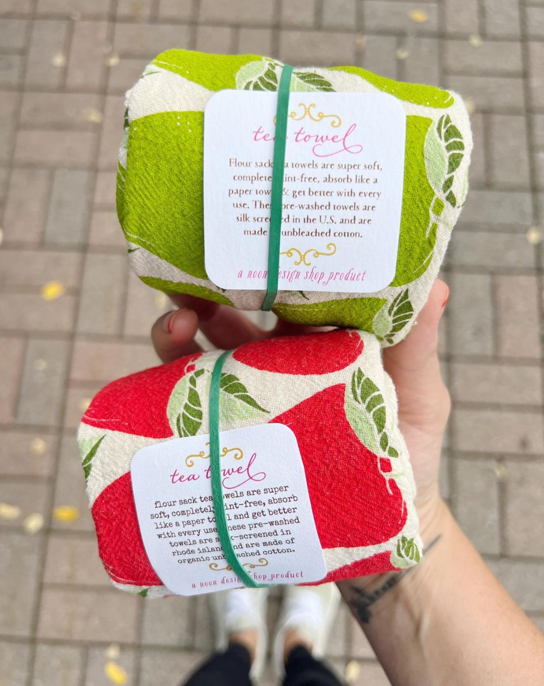 Tea Towel | Green Apples