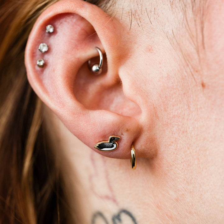 Post Earrings | Loon