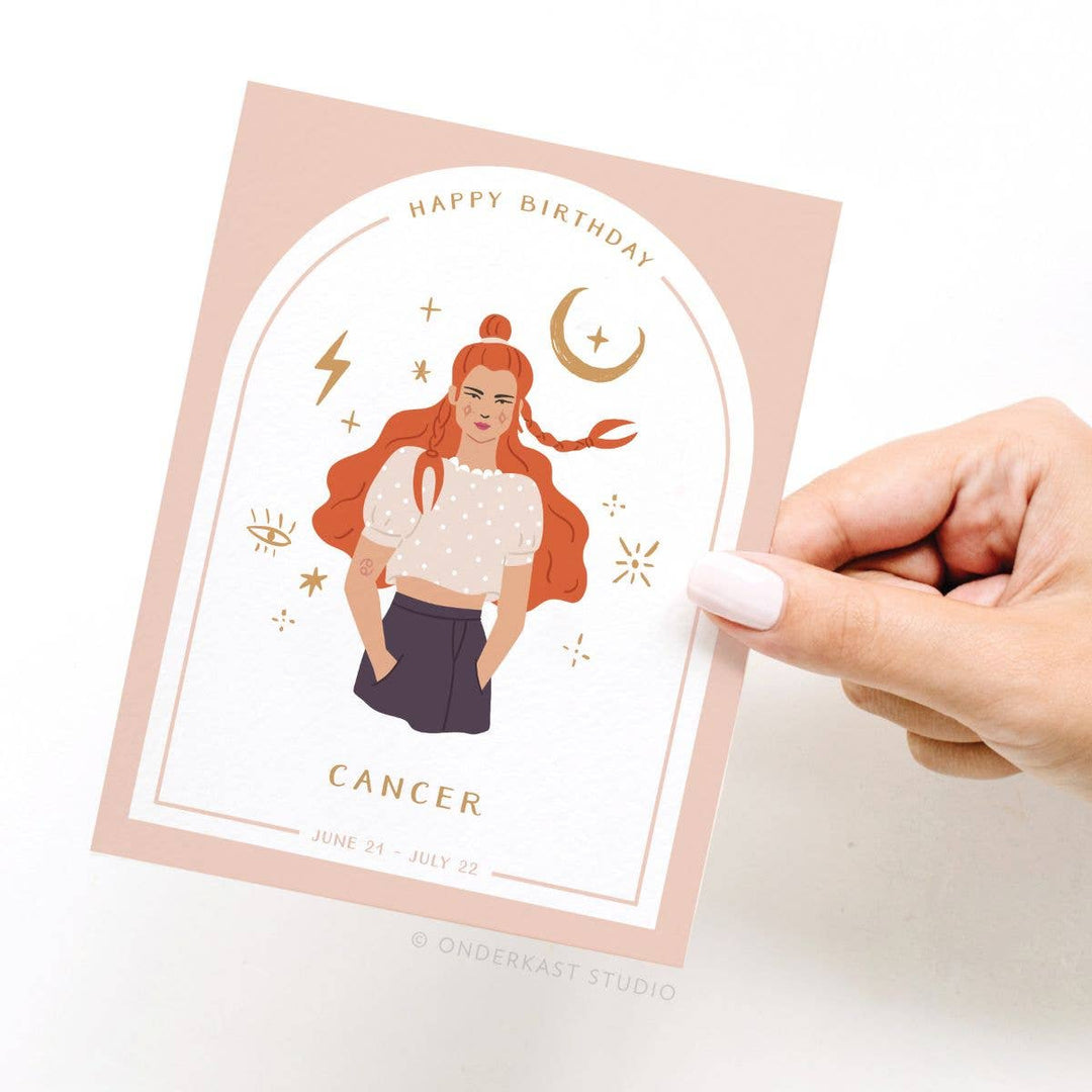 Birthday Card "Zodiac Cancer"