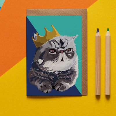 Blank Card "Royal the Cat"