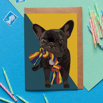 Blank Card "Ronnie the Frenchie"