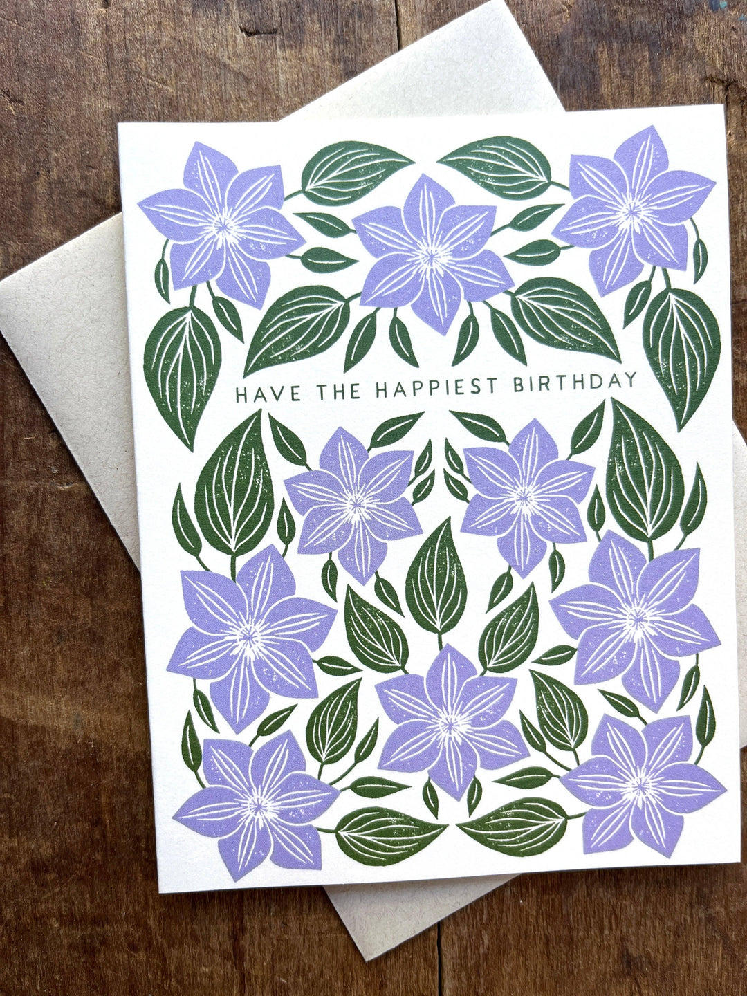 Birthday Card "Lavender Flowers"