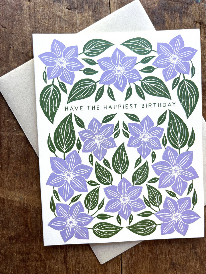 Birthday Card "Lavender Flowers"