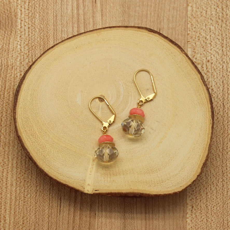 Gold Gemstack Earrings