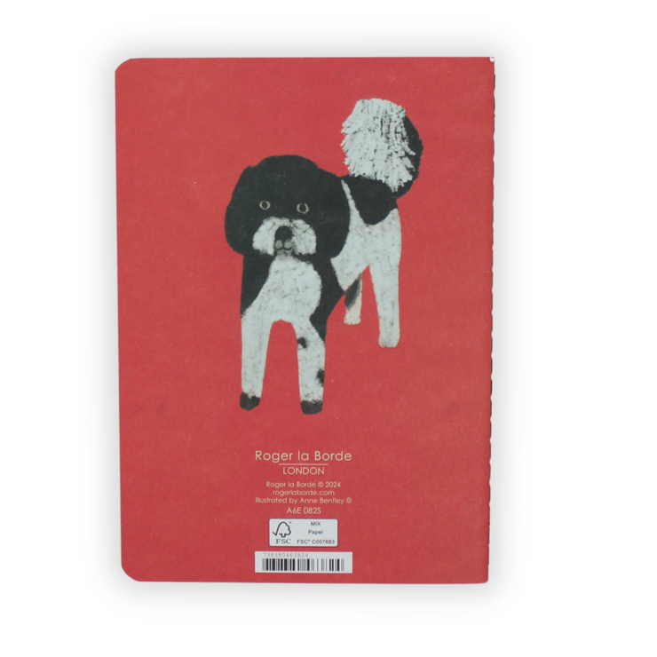 Mini Notebook | Dog on Red