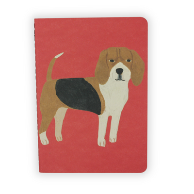 Mini Notebook | Dog on Red