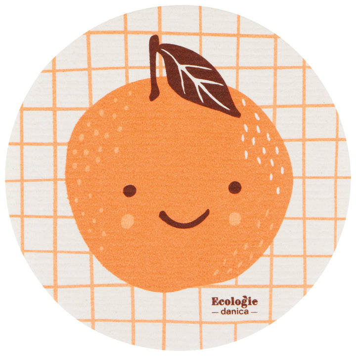 Swedish Dishcloth | Round Orange
