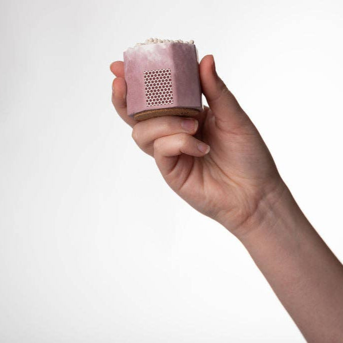 Acai & White Match Holder w/ Purple Matches