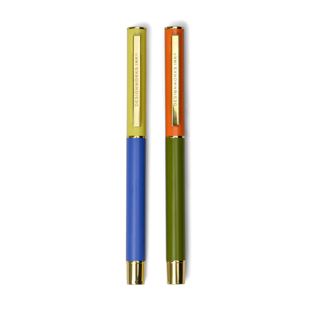 Colorblock Dopp Kit Color Block Pens | Set of 2 | Cobalt + Green – Dana Herbert Accessories