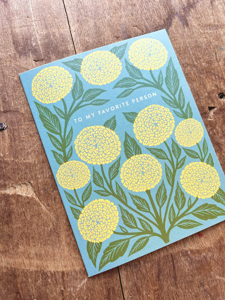 Anniversary Card "Favorite Person Flowers"