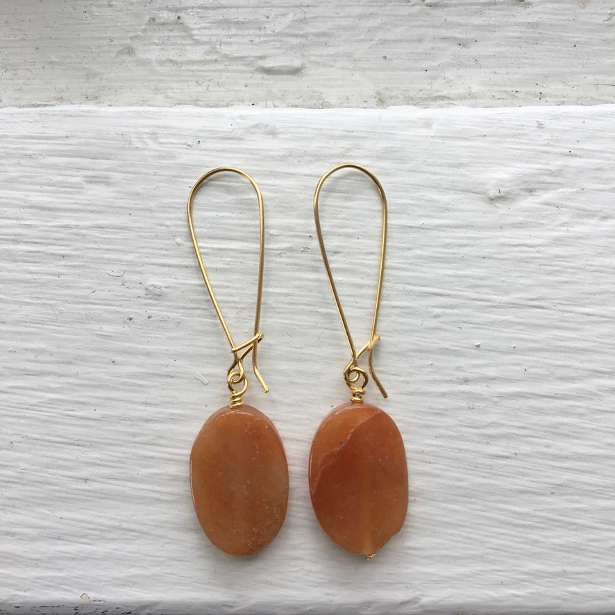 Gold Gem Drop Earrings | Sale